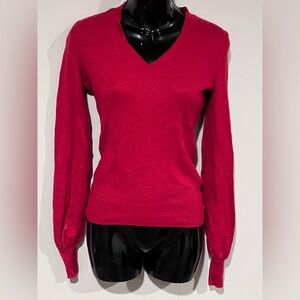 Etcetera V-Neck Sweater - Red